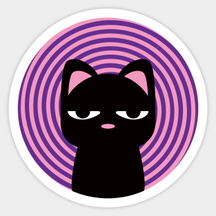 Ricky Cat (Spiral) Sticker